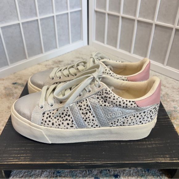 GOLA Classics Orchid Platform Tropic Sneaker Animal Print Pony Hair Size 5 - Picture 3 of 11